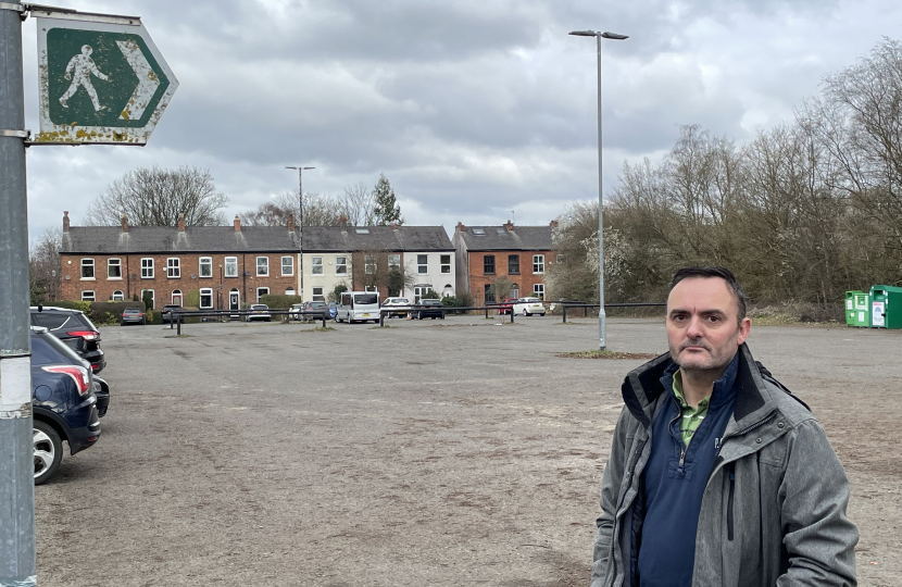 Paul Lally at Shawe Road car park 