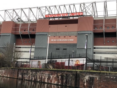 Old Trafford Stadium, from canal view