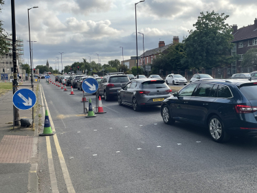 A56 queue 22 July 2022