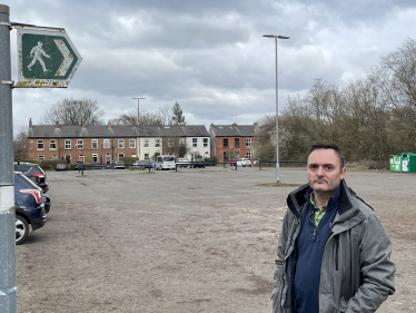 Paul Lally at Shawe Road car park 