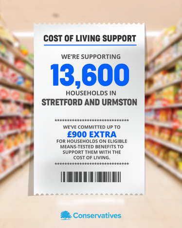 Streetford and Urmston cost of living payments